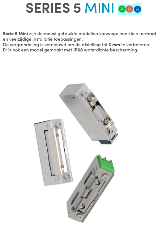 Ontsluiter Serie 5 Fail secure met contact - 5E6Z10