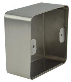 Opbouw inox behuizing rechthoekig / VIERKANT