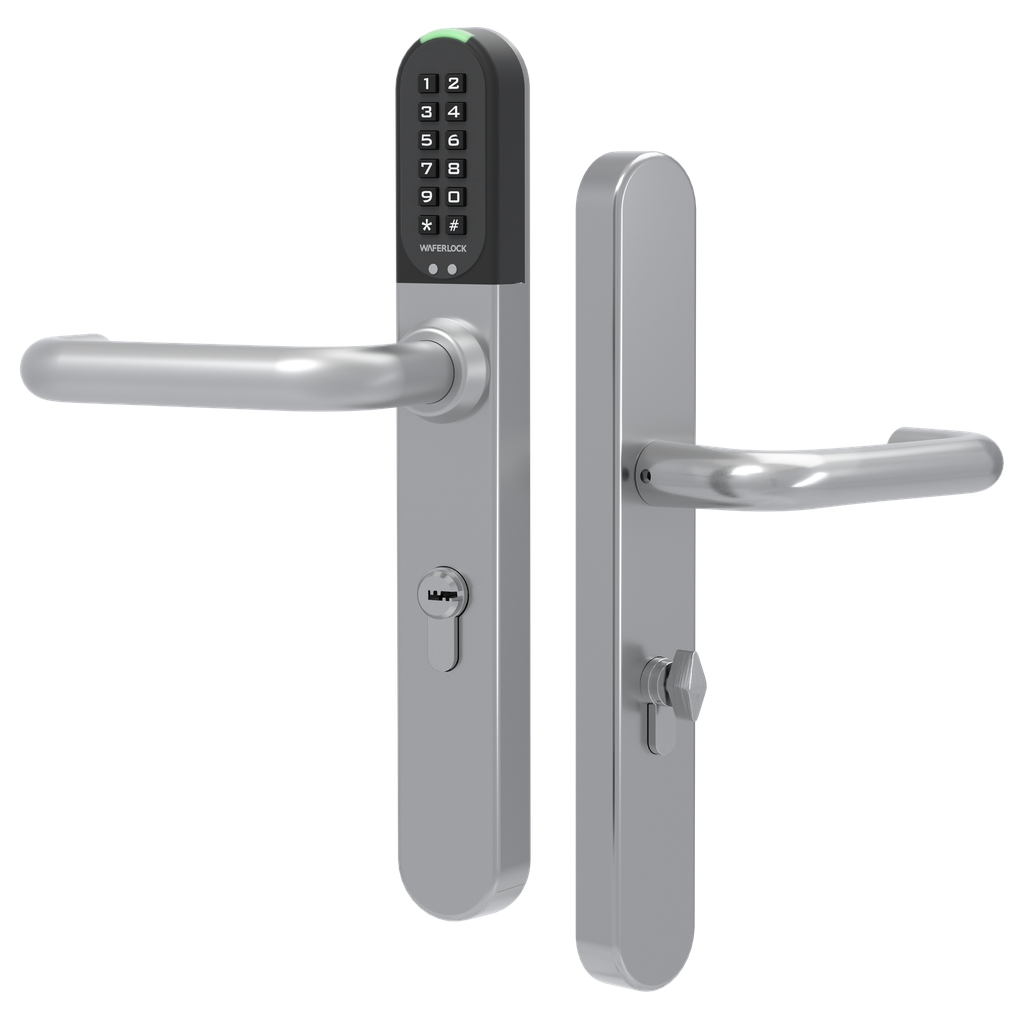 [WA-L701N/B05-B00] Waferlock deurbeslag code / badge / BT(high performance) (blind, Stand Alone, Zwart)