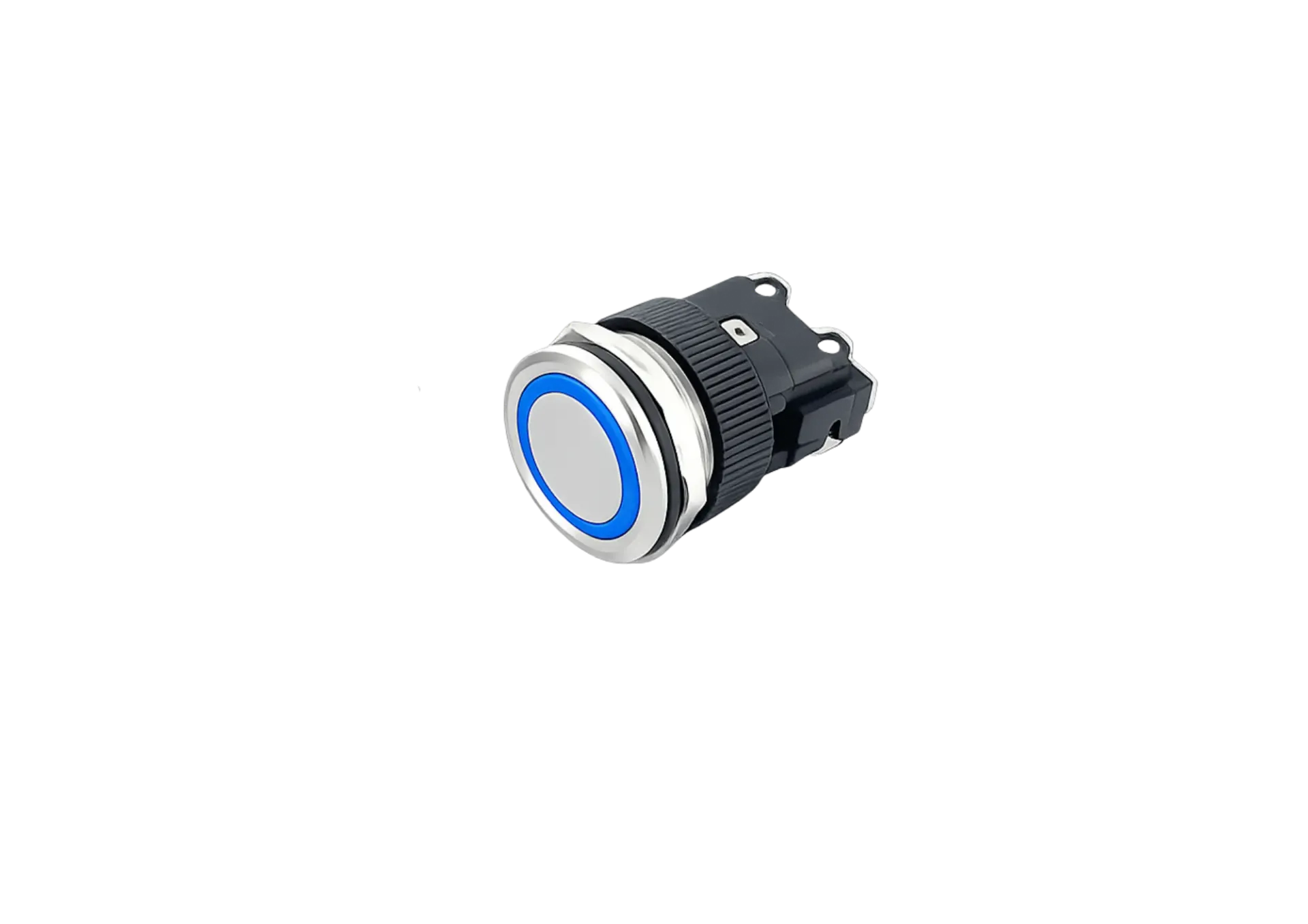 [SW-10ALB] Inox drukknop met randverlichting SW-10AL-serie (Blauw)