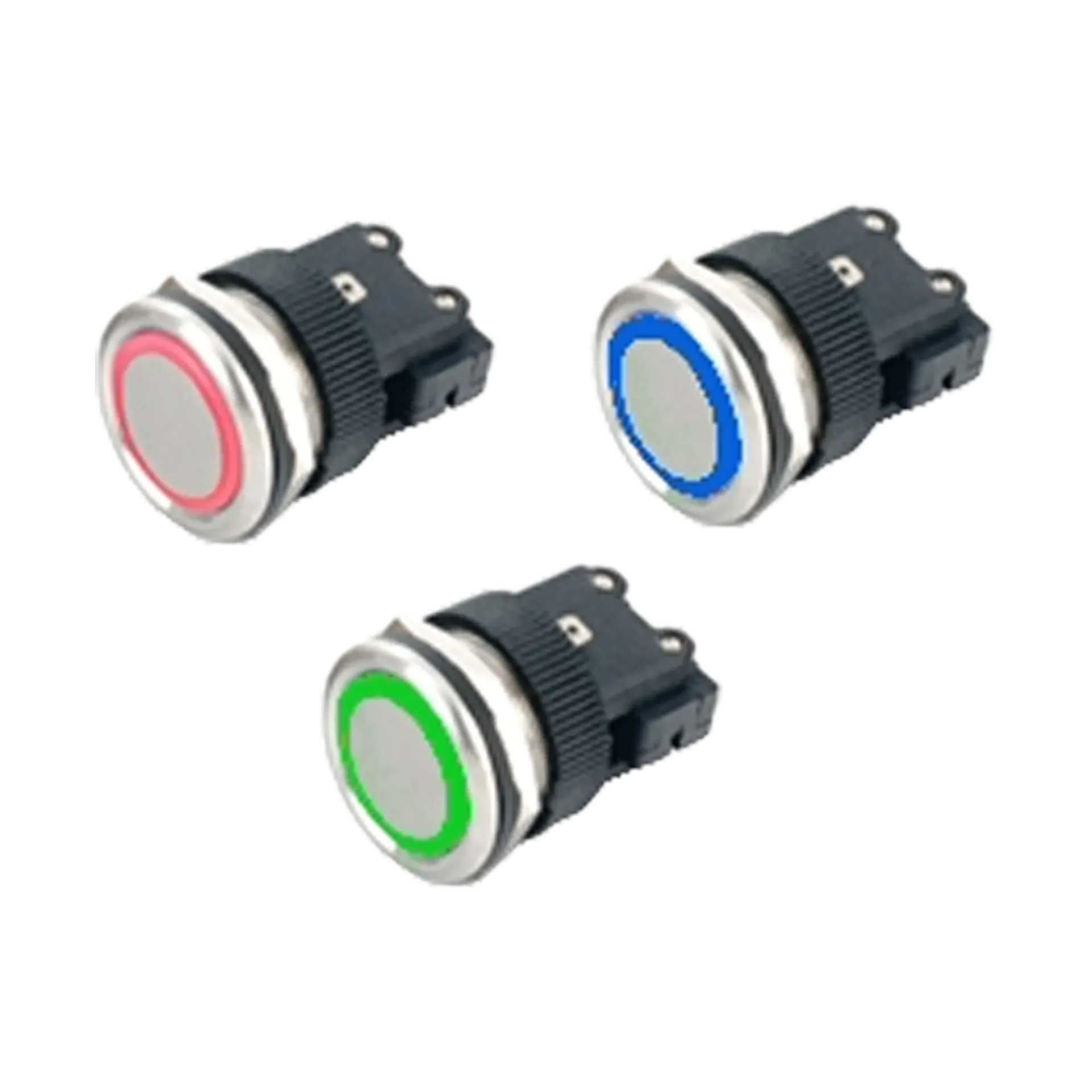 SW-10AL Inox drukknop met randverlichting