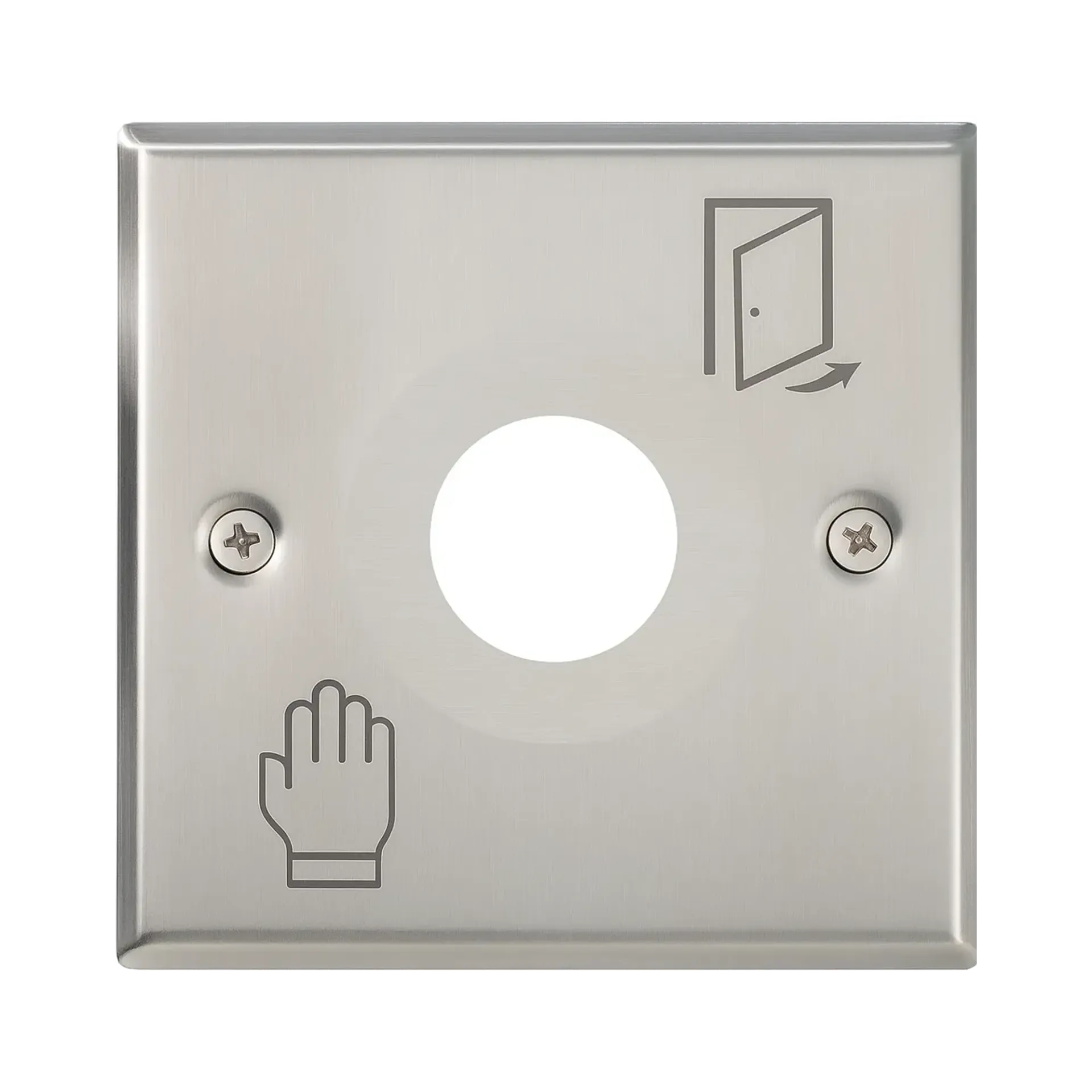 [SP-85] Achterplaat inox vierkant (22mm)