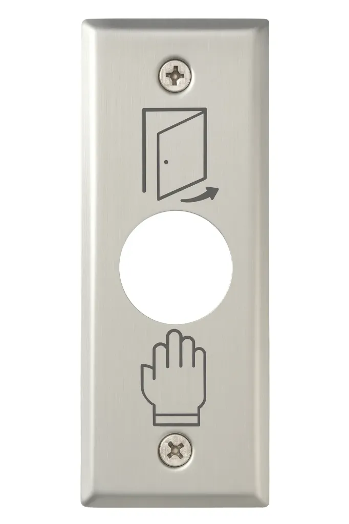 [SP-22] Achterplaat inox rechthoekig (19mm)