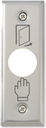 [SP-22] Achterplaat inox rechthoekig (19mm)