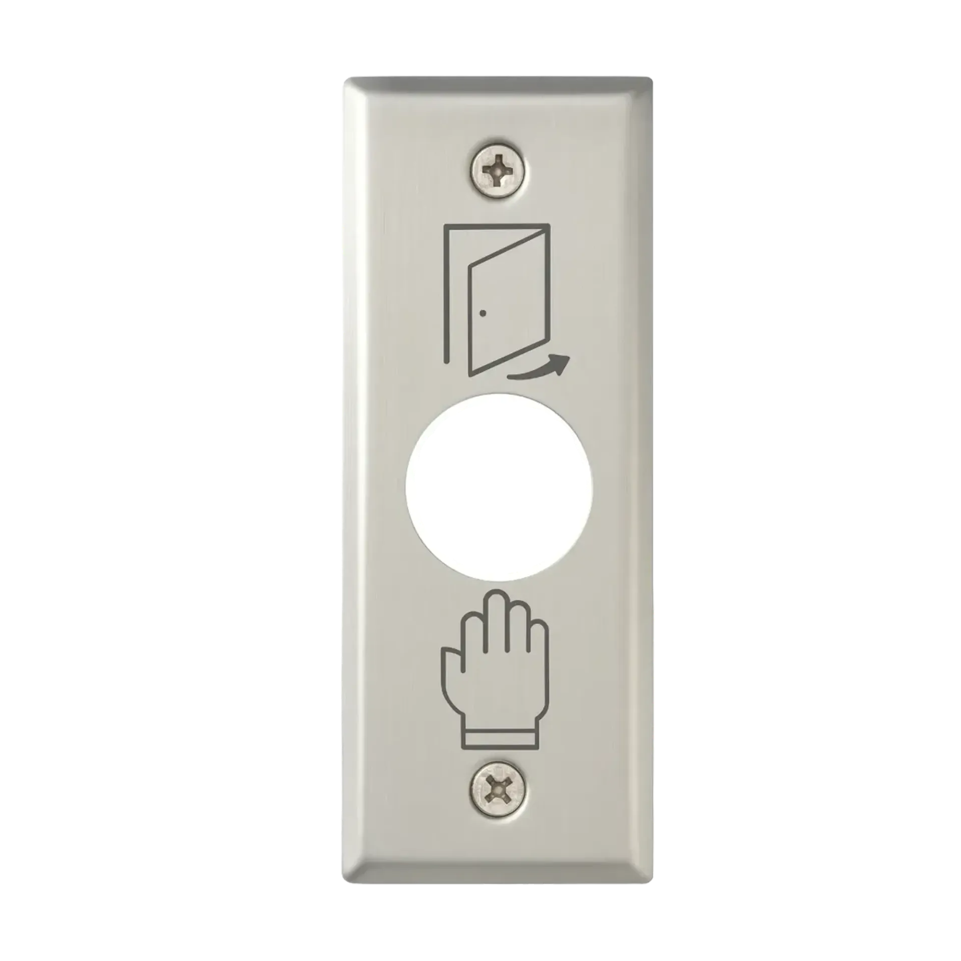 [SP-22] Achterplaat inox rechthoekig (19mm)