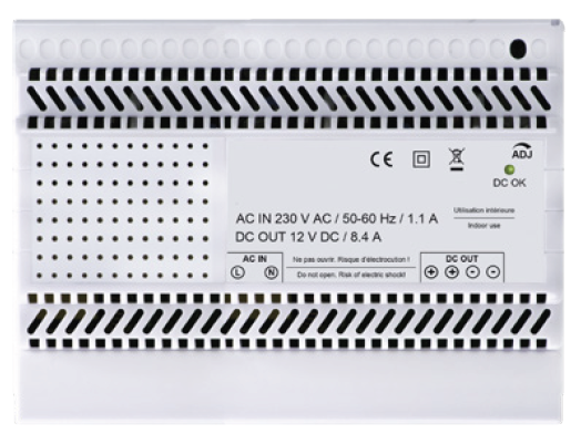LCDX1205.5 DIN rail voeding 12V DC 5,5A