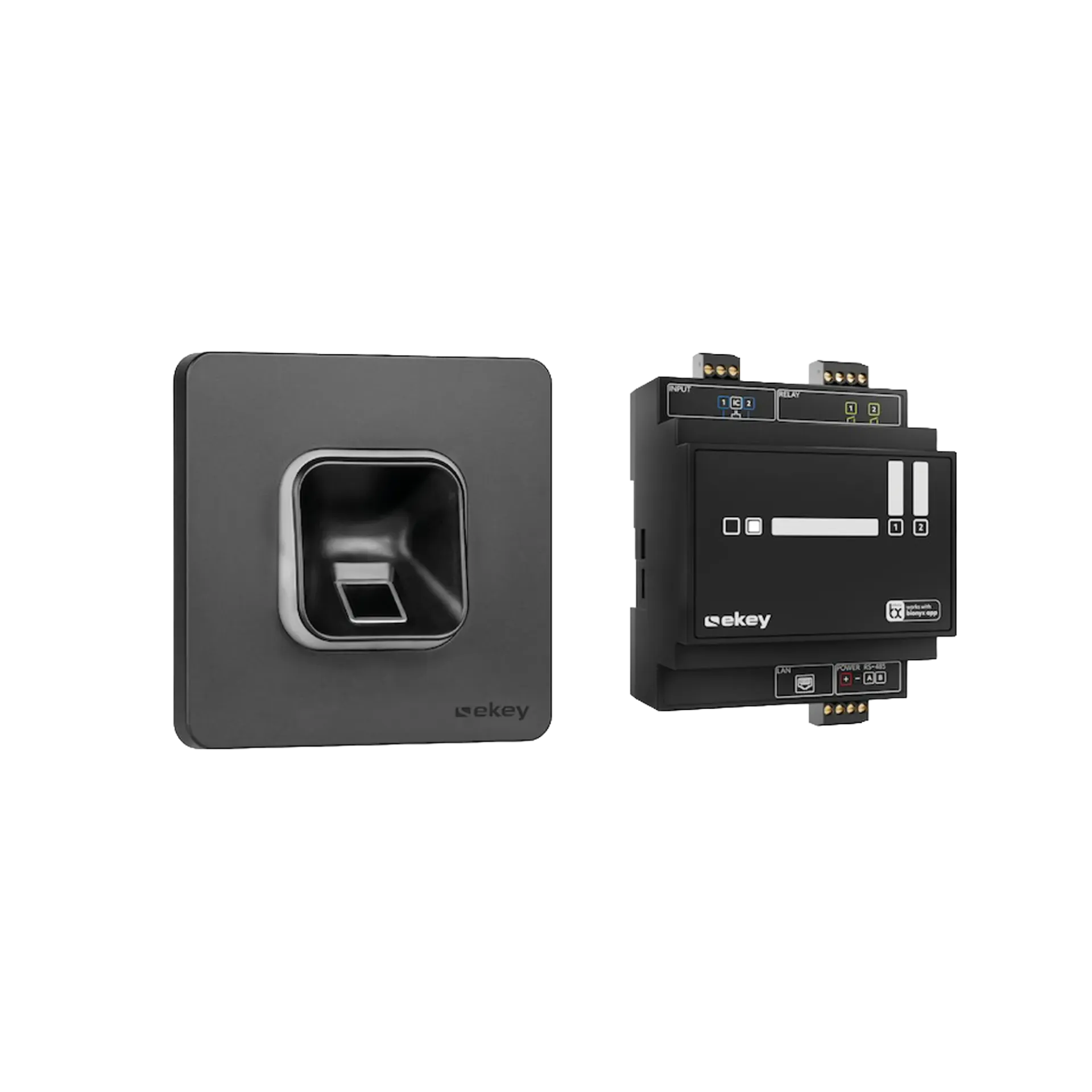 [203702] Ekey xLine fingerprint set flush (Zwart)