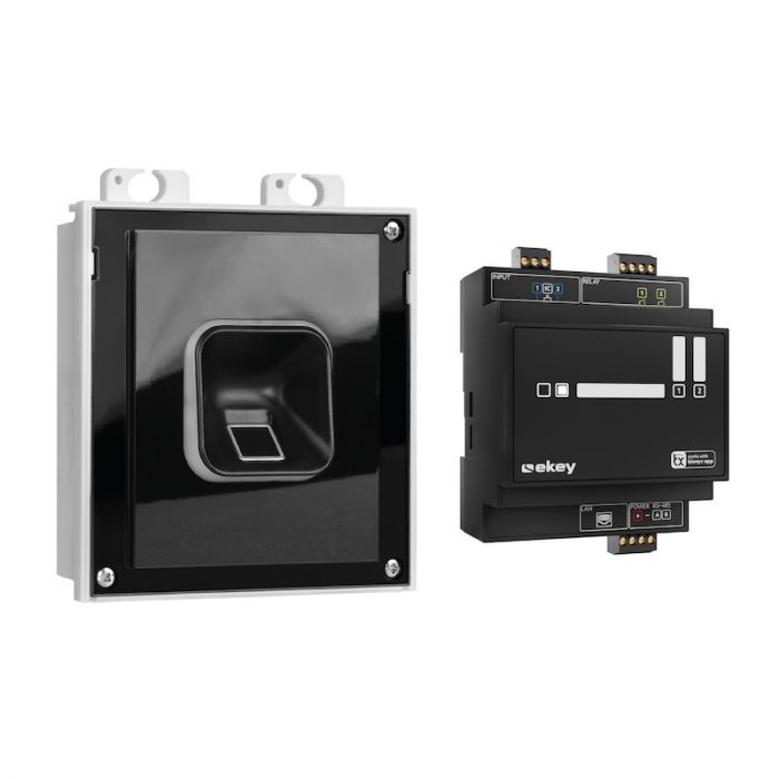Ekey sLine fingerprint set in black for 2N IP Verso