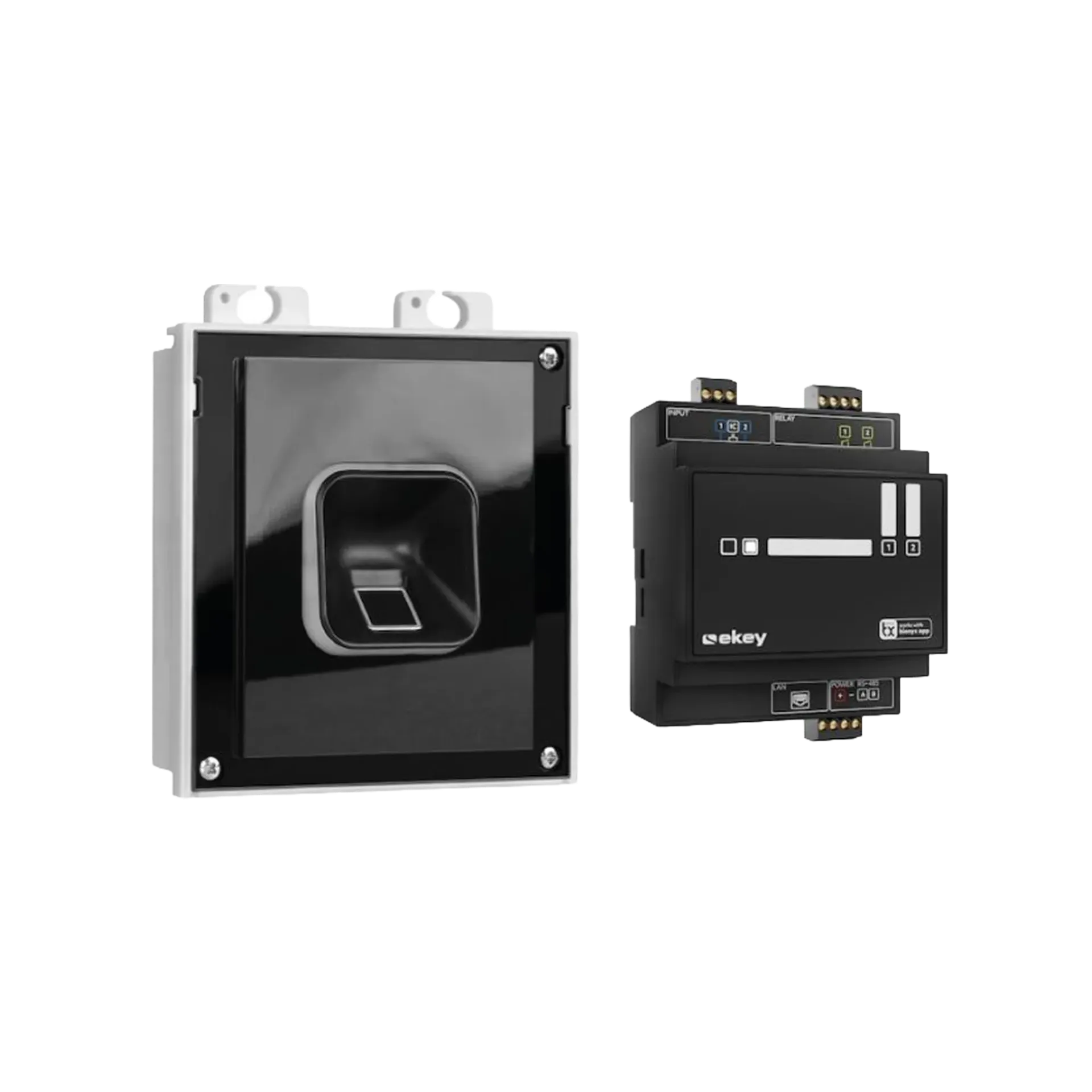 Ekey sLine fingerprint set in black for 2N IP Verso