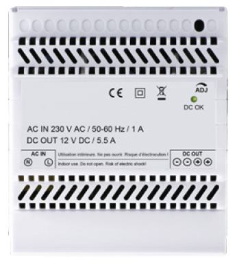 [LCDX1205] LCDX1205 DIN rail voeding 12V DC 5A